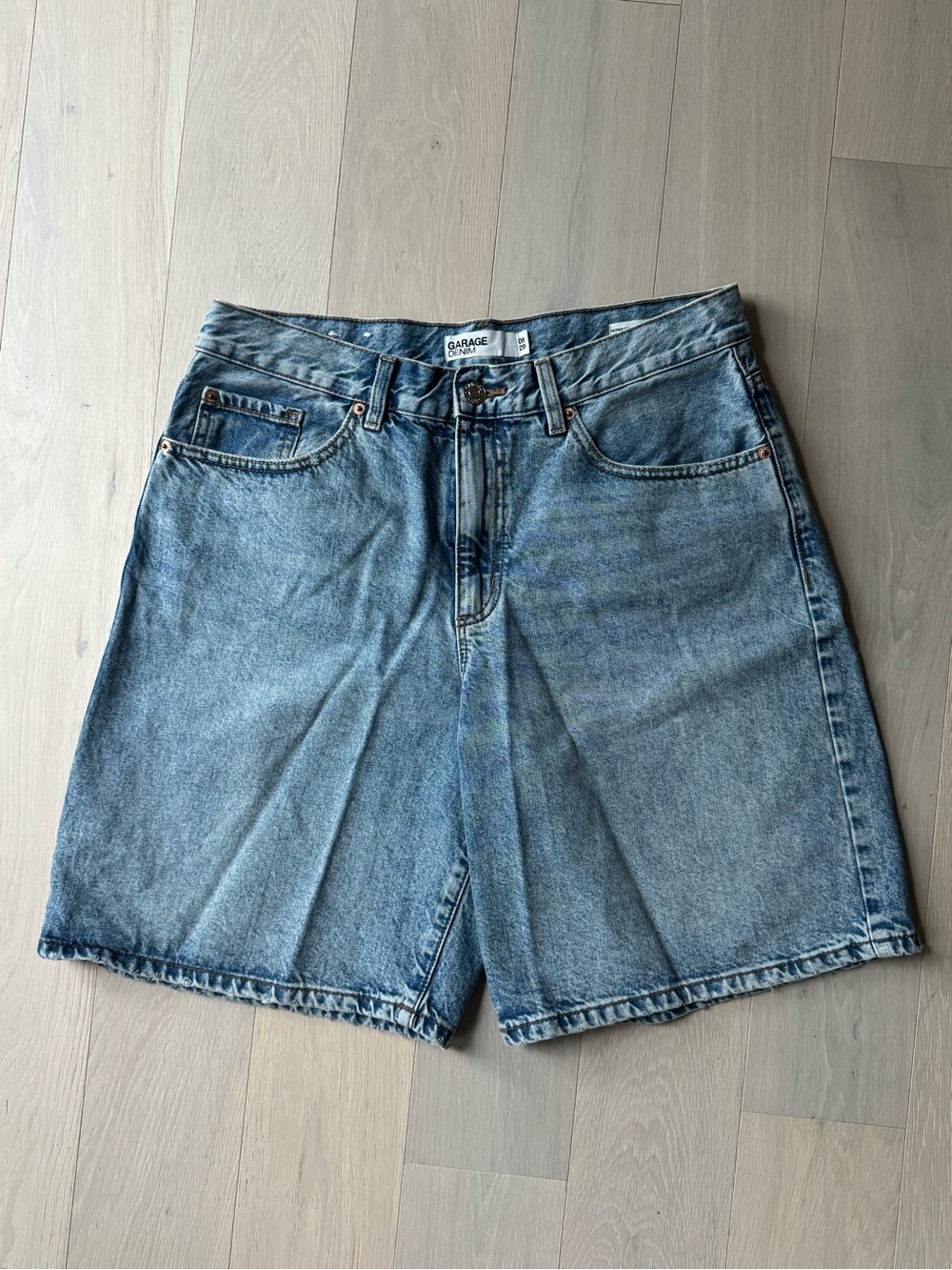 garage denim skater jorts